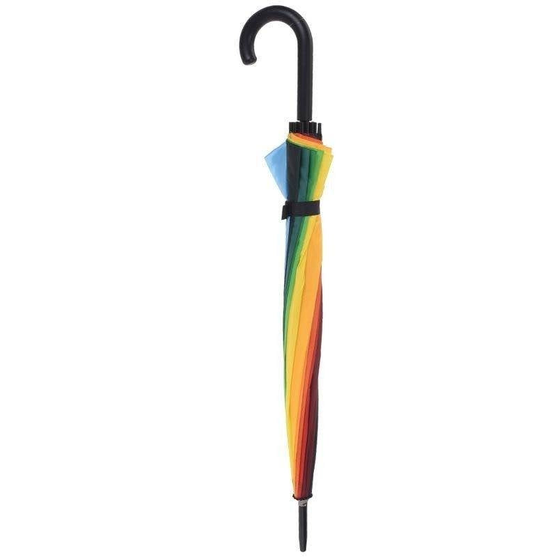 Durable umbrella with rainbow design for all weathers