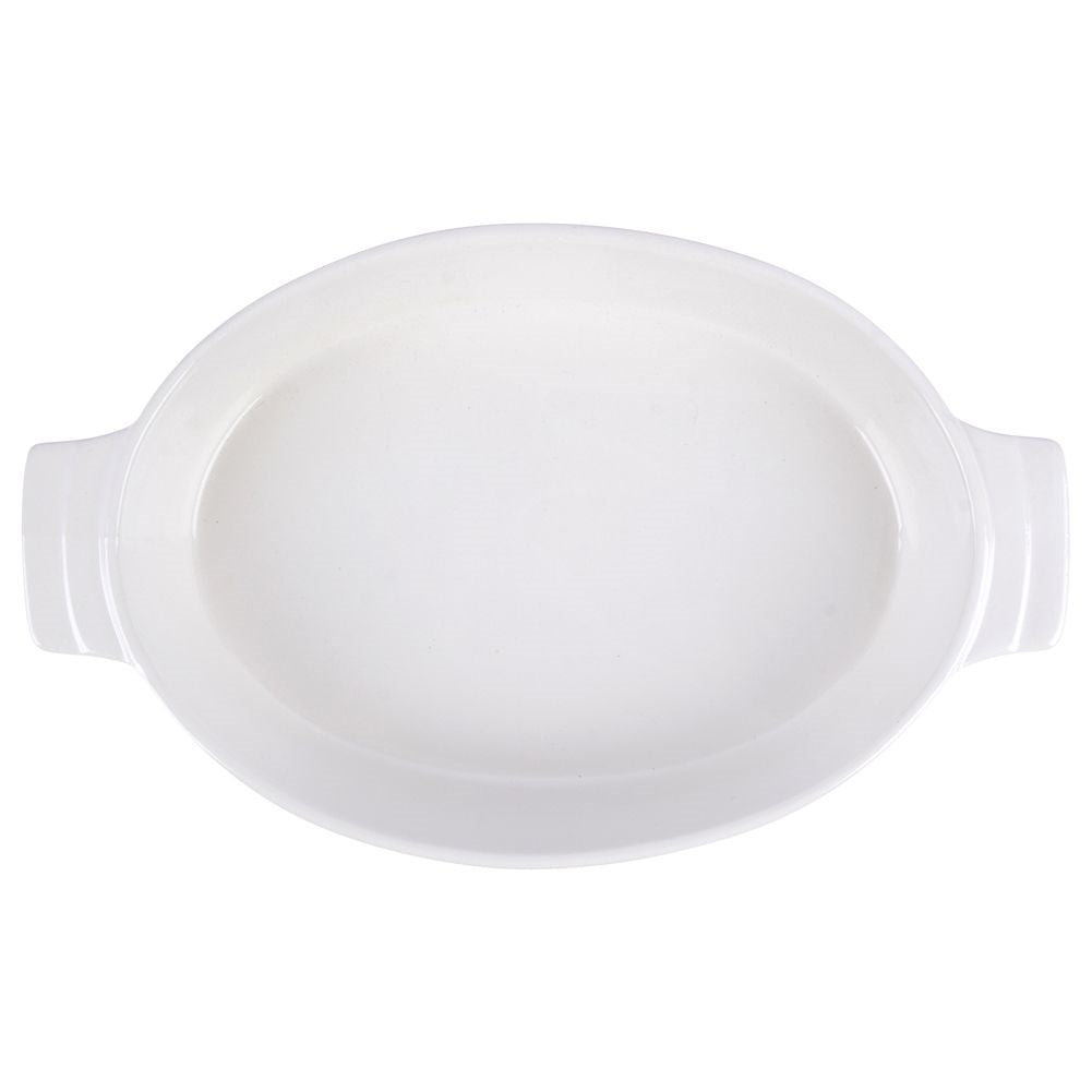 Durable white ceramic baking tins for all dishes