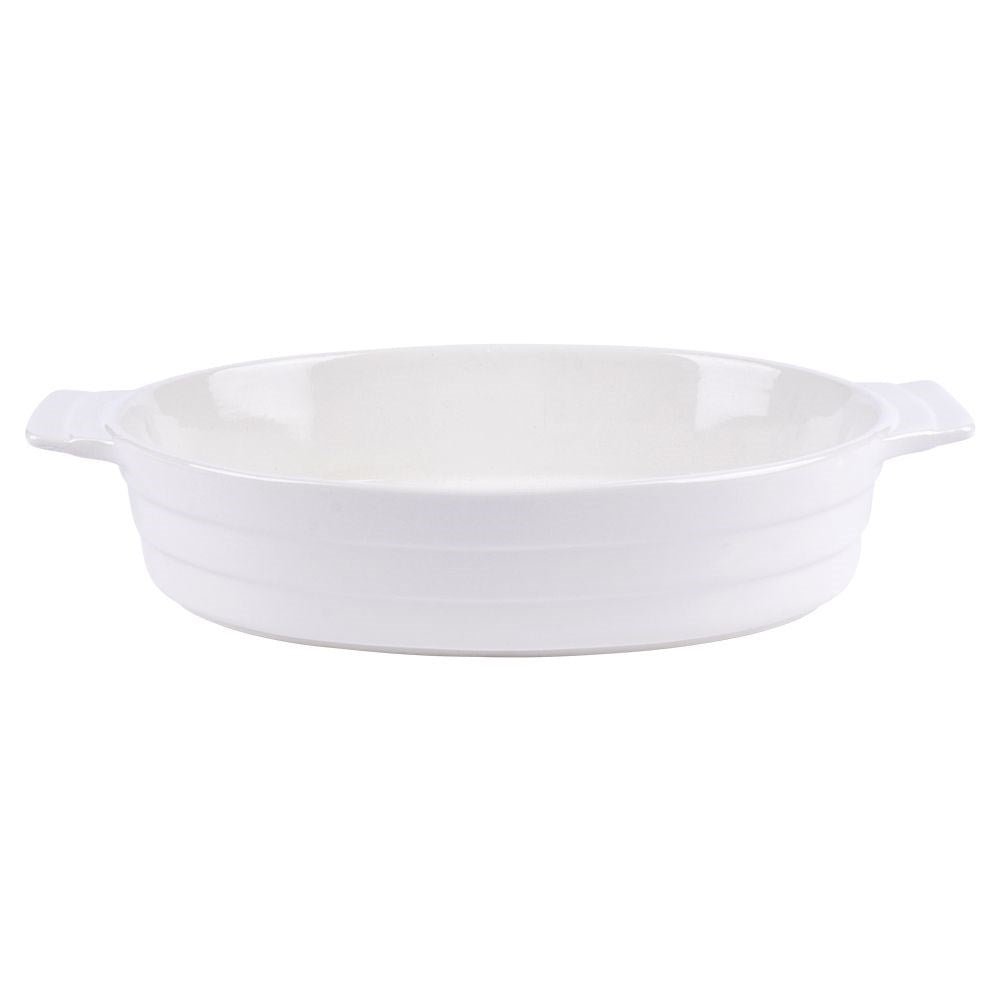 Durable white ceramic baking tins for all dishes