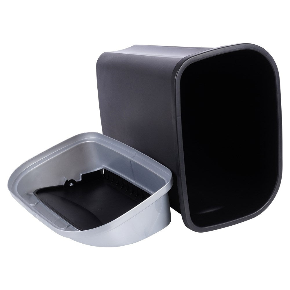 Dustbin 25L, durable, dark grey, tilting lid
