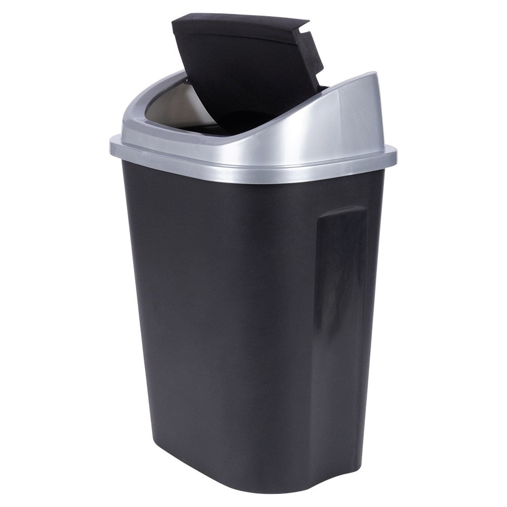 Dustbin 25L, durable, dark grey, tilting lid