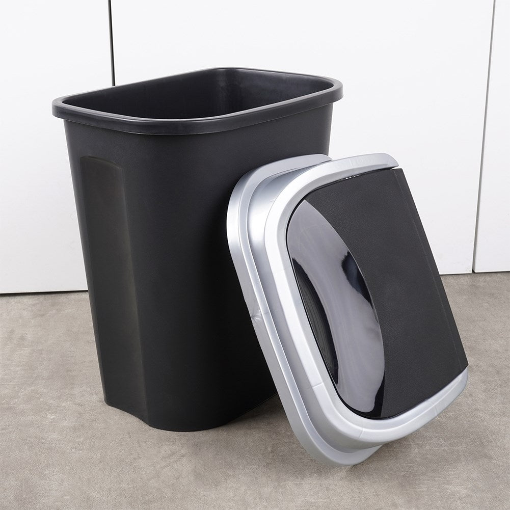 Dustbin 25L, durable, dark grey, tilting lid
