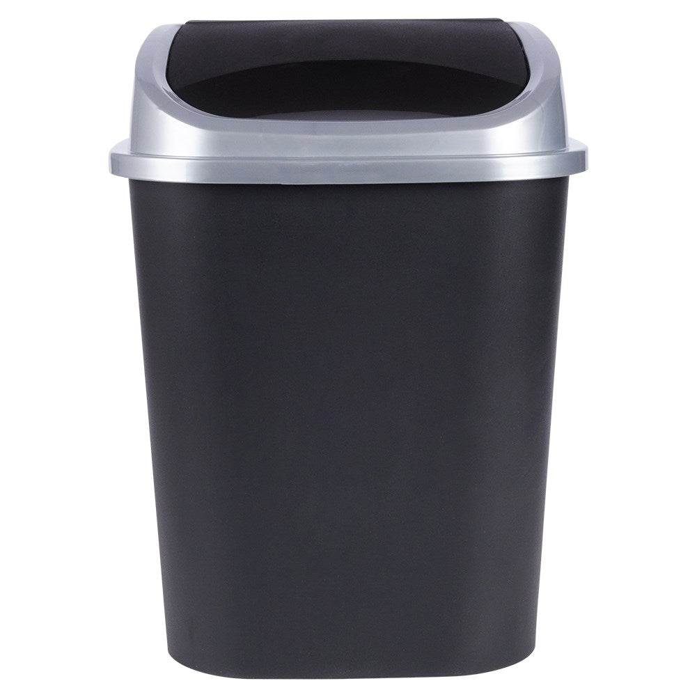 Dustbin 25L, durable, dark grey, tilting lid