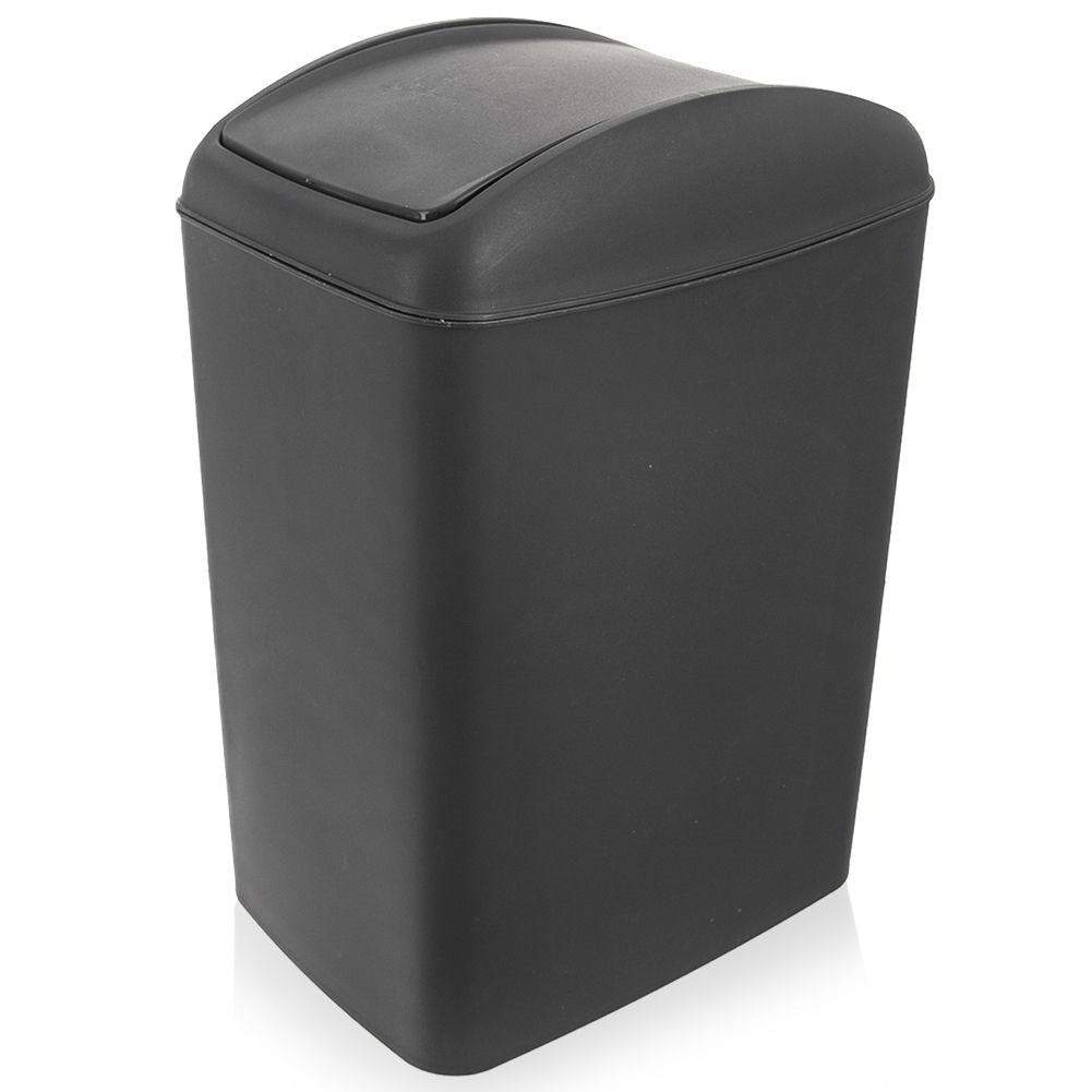 Dustbin 40L in durable plastic with folding lid