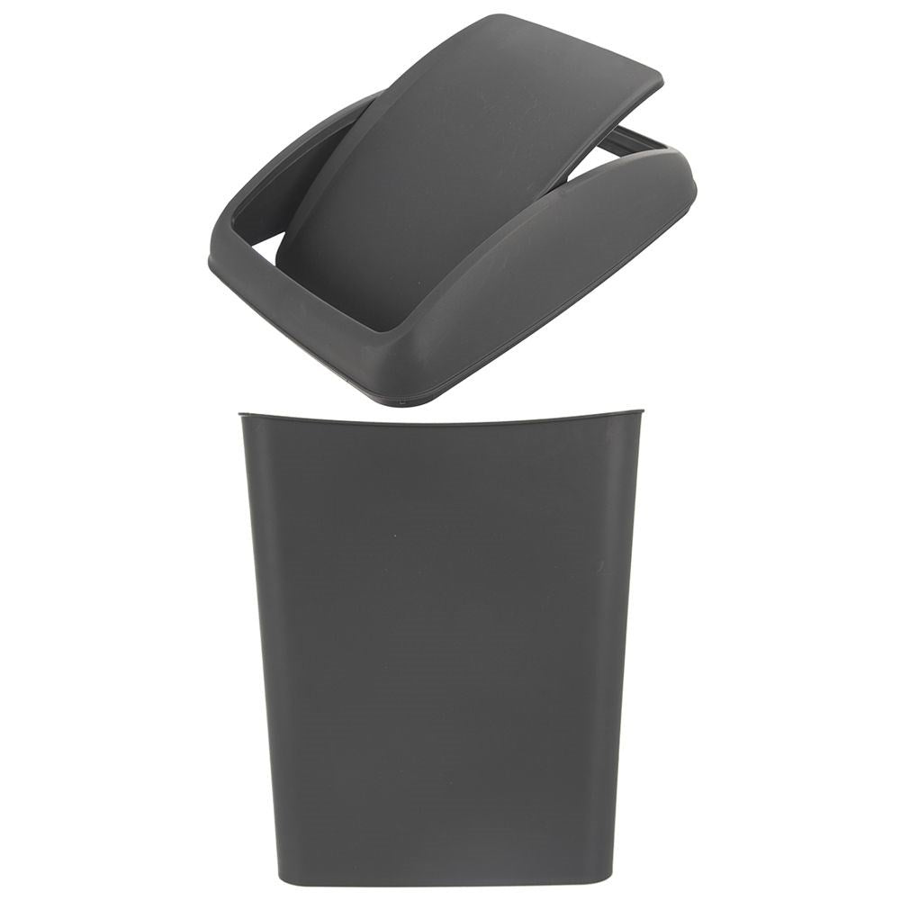 Dustbin 40L in durable plastic with folding lid