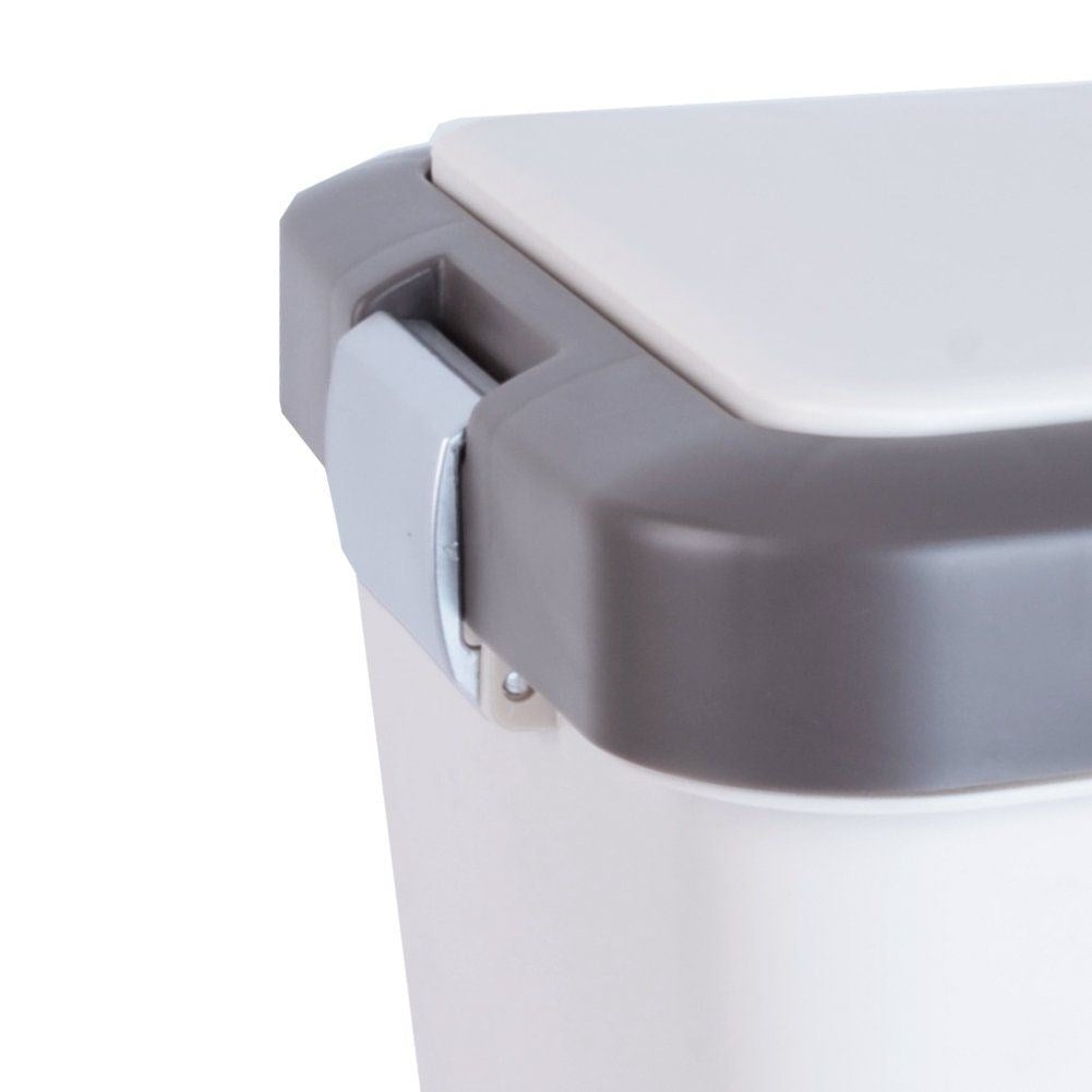 Dustbin with 2 compartments, 10L each, click opening