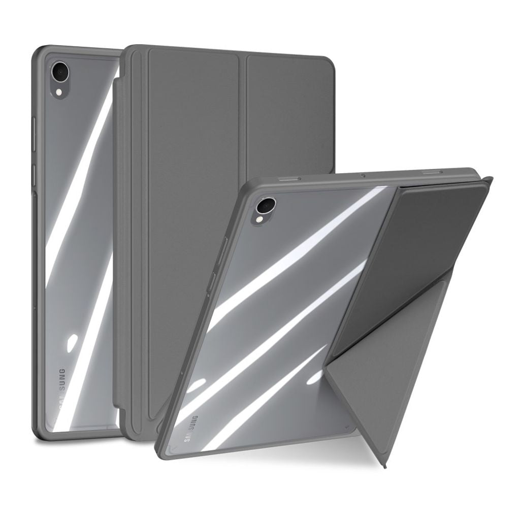 Dux Ducis Samsung Galaxy Tab S11-fodral med Origami-stativ - Grå