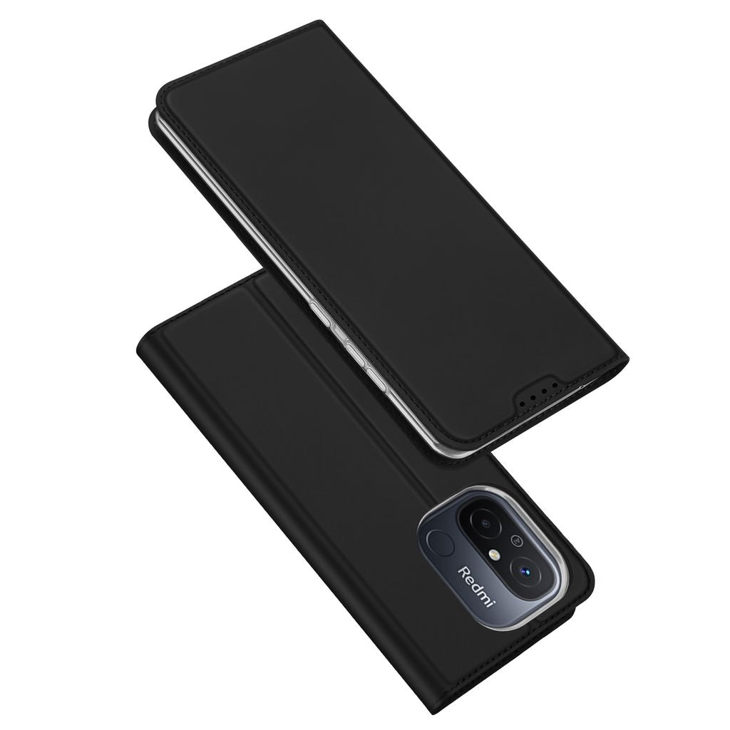 Dux Ducis Xiaomi Redmi 12C Wallet Case with Stand - Black