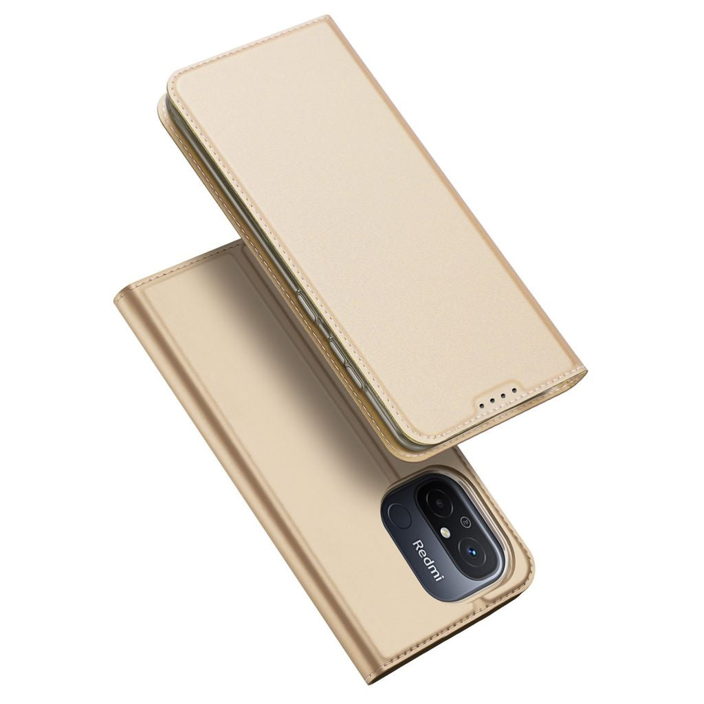 Dux Ducis Xiaomi Redmi 12C Wallet Case with Stand - Gold