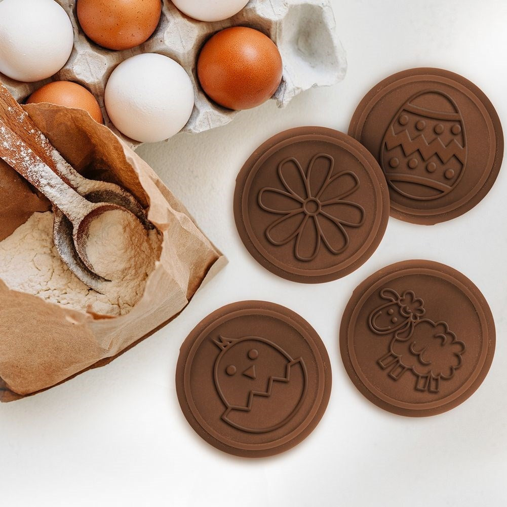 Easter stamps: The wooden cake stamp set with silicone tips