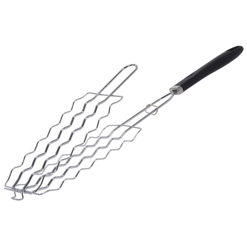 Easy-to-use grill basket for easy turning of the grill