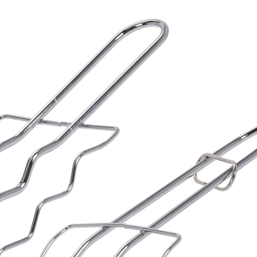 Easy-to-use grill basket for easy turning of the grill