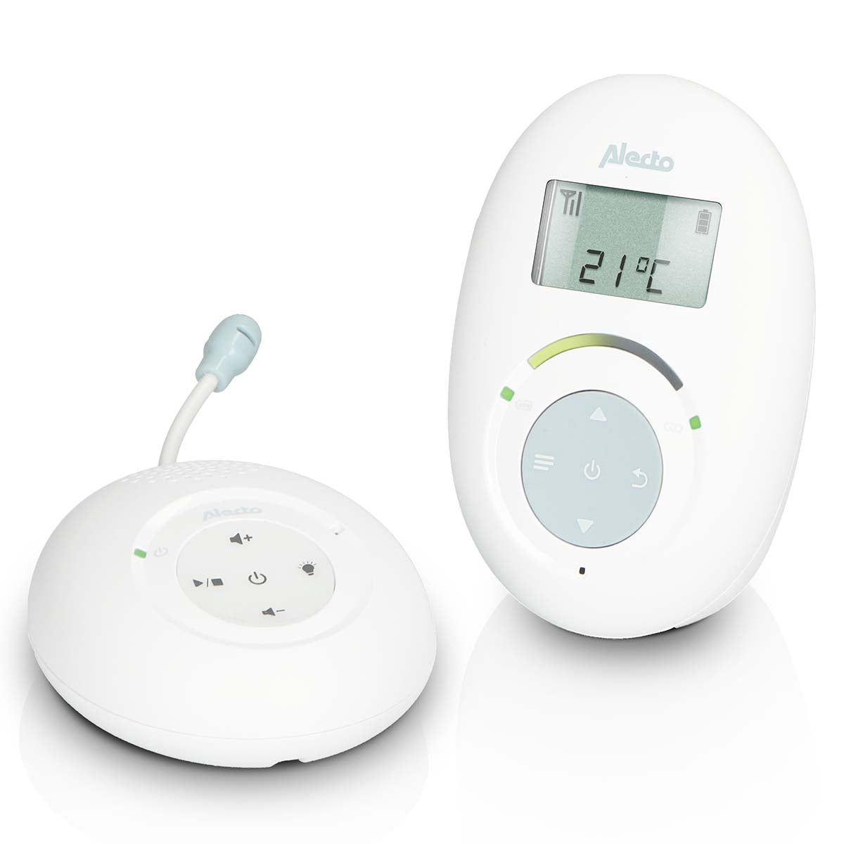 Eco DECT Baby Monitor, White/Blue, Crystal Clear Sound