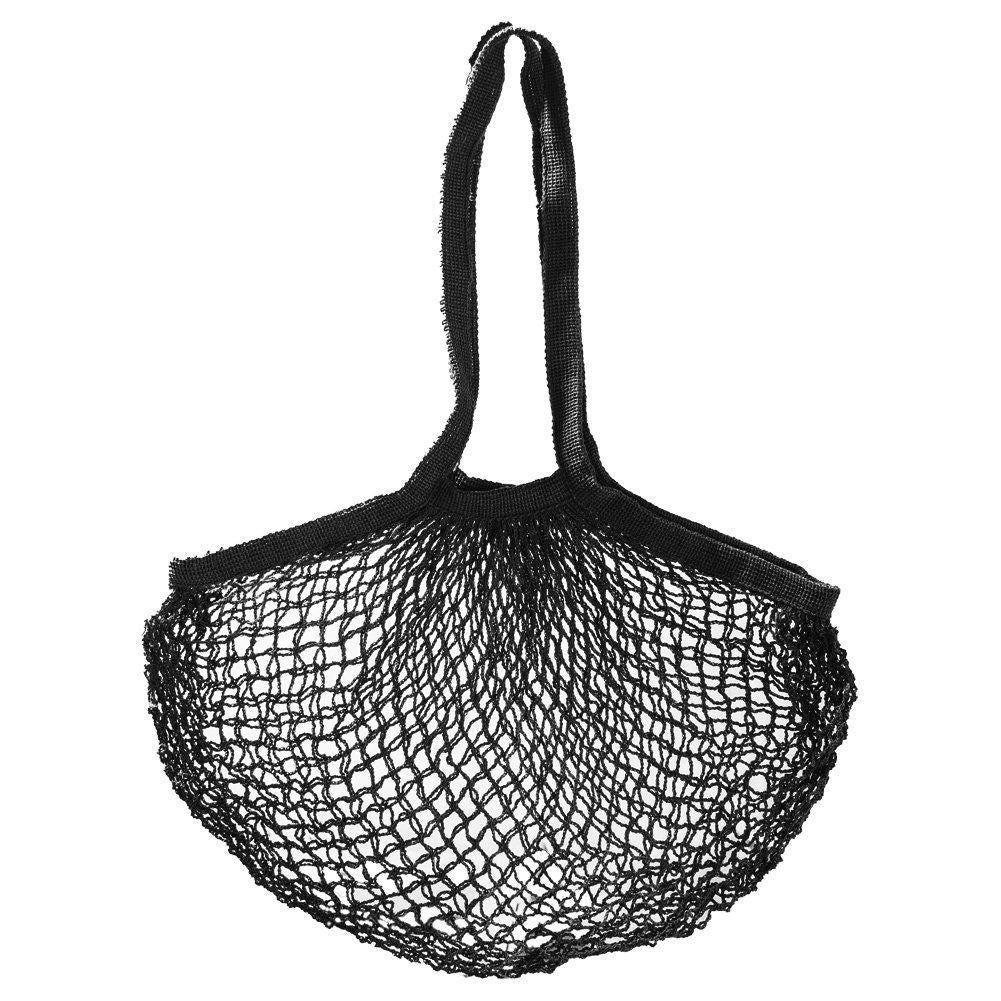 Eco-friendly black shopping bag, 5 kg capacity, washable