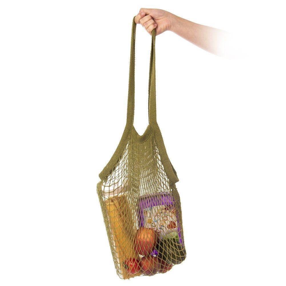 Eco-friendly black shopping bag, 5 kg capacity, washable