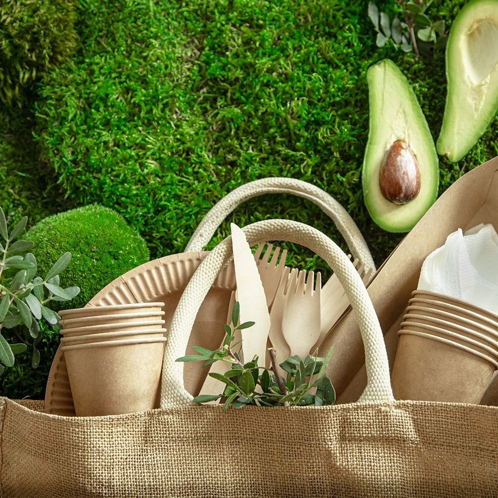 Eco-friendly disposable knives 20-pack for picnic and garden