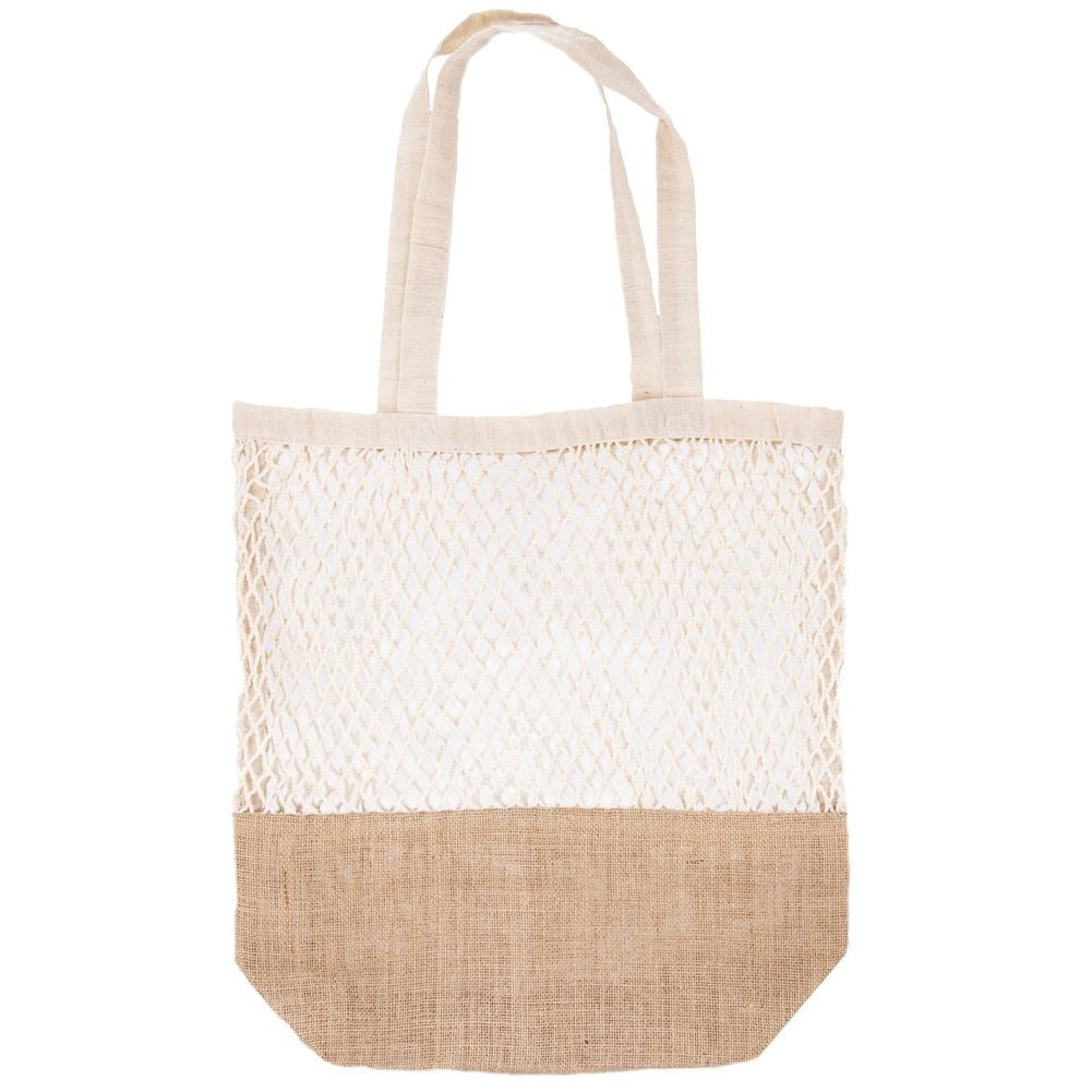 Eco-friendly shopping bag in cotton and jute