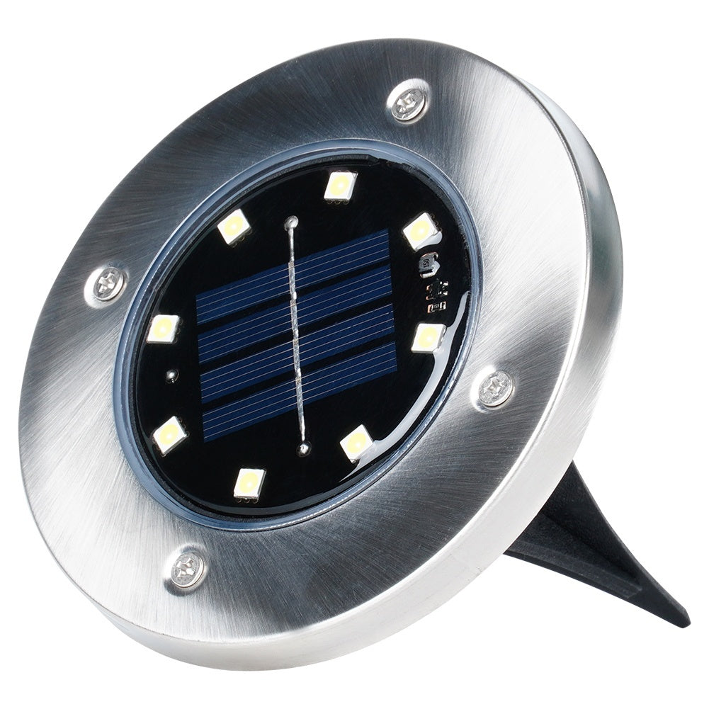 Ecological solar lights in stainless steel for the garden