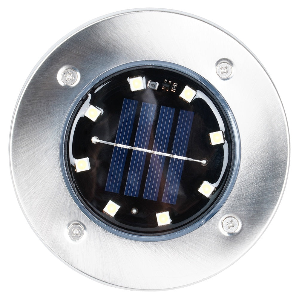 Ecological solar lights in stainless steel for the garden
