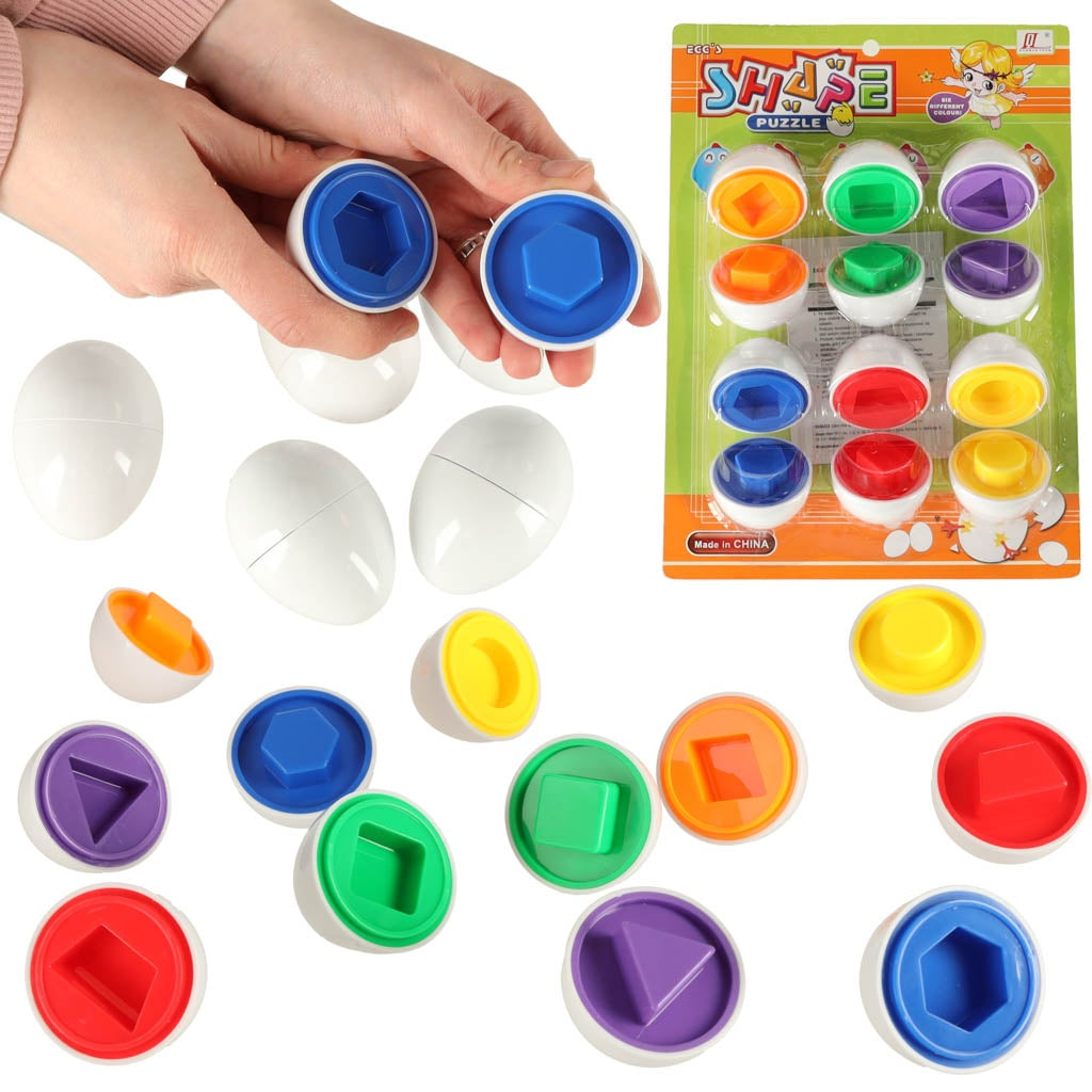 Educational Egg Toy Match shapes and colours