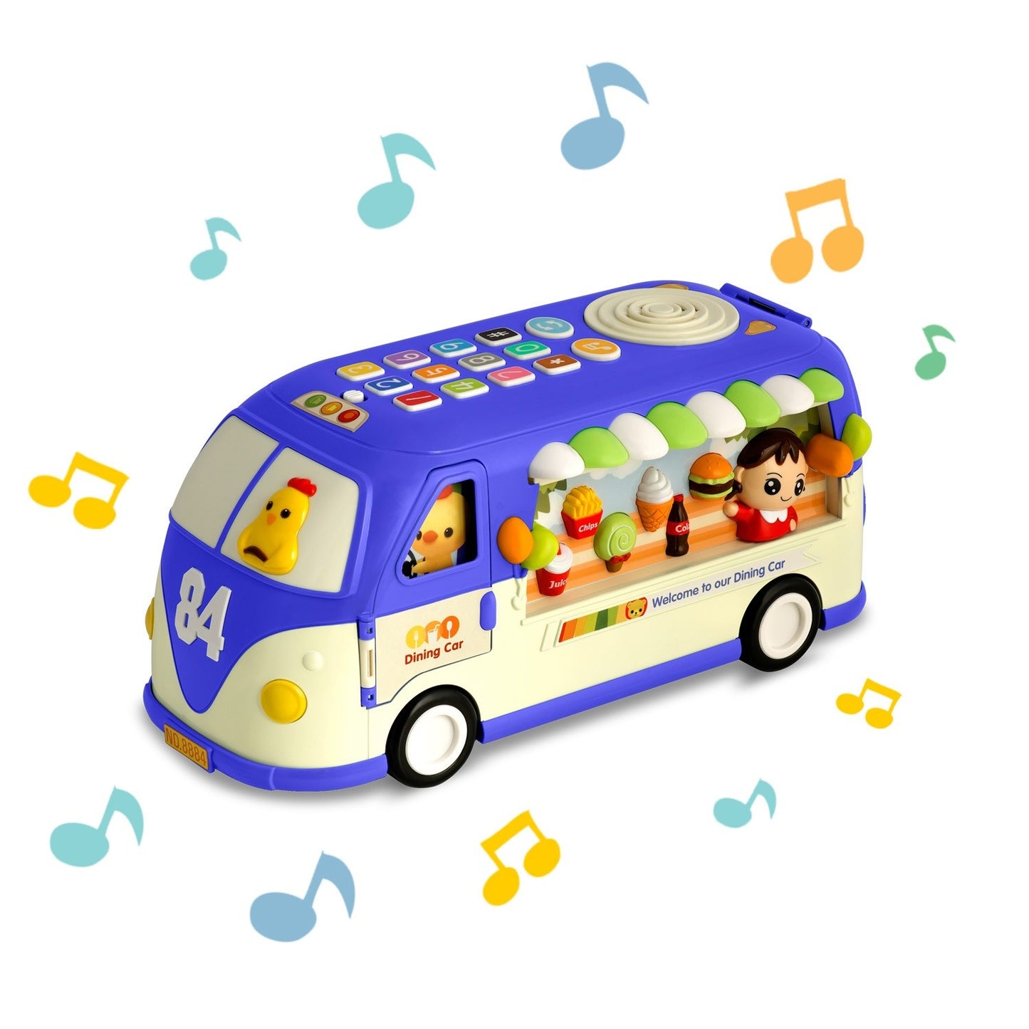 Educational Toy - Blue Bus RK-741 from Ricokids