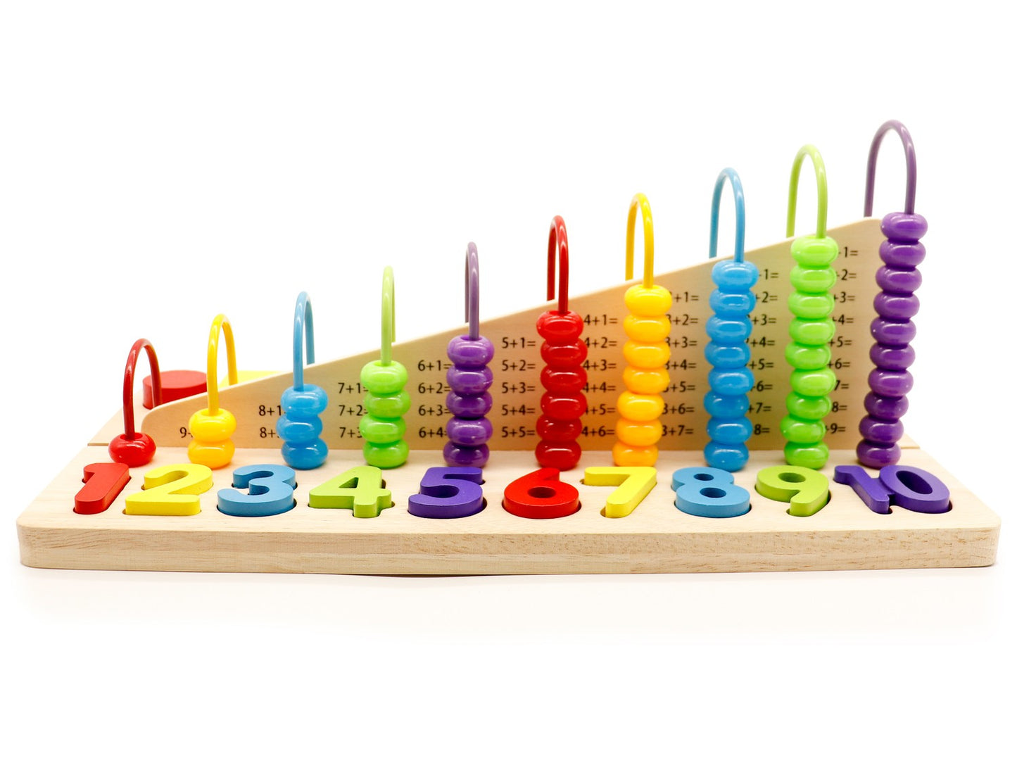 Educational abacus + wooden numbers Ecotoys