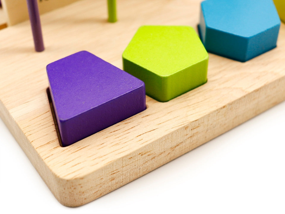 Educational abacus + wooden numbers Ecotoys