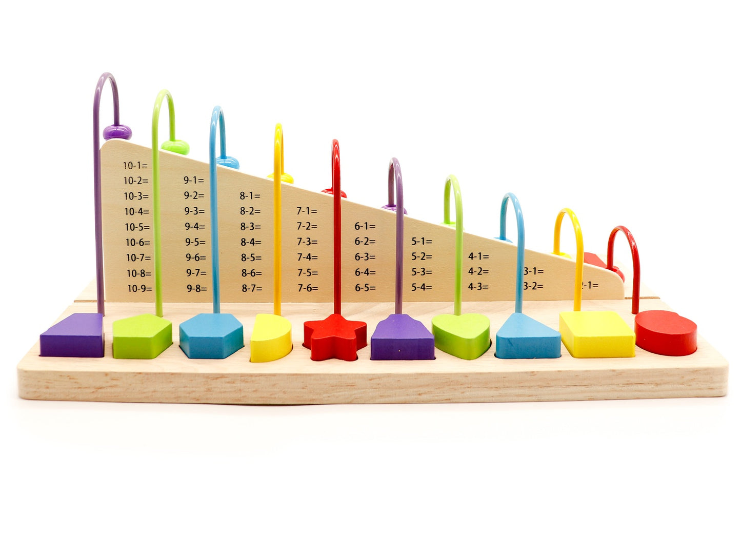 Educational abacus + wooden numbers Ecotoys
