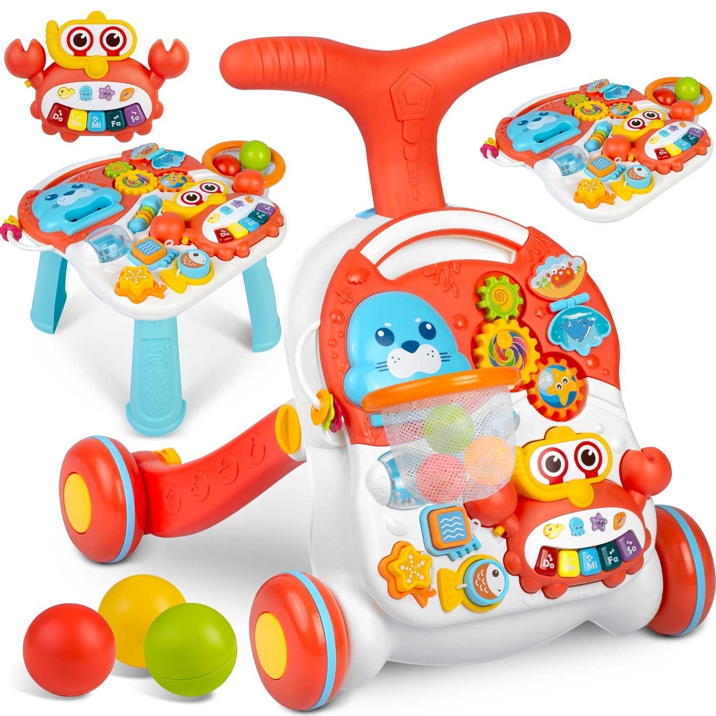 Educational activity table 2-in-1 RK-810 White/Red
