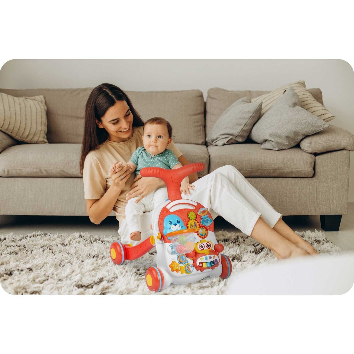 Educational activity table 2-in-1 RK-810 White/Red