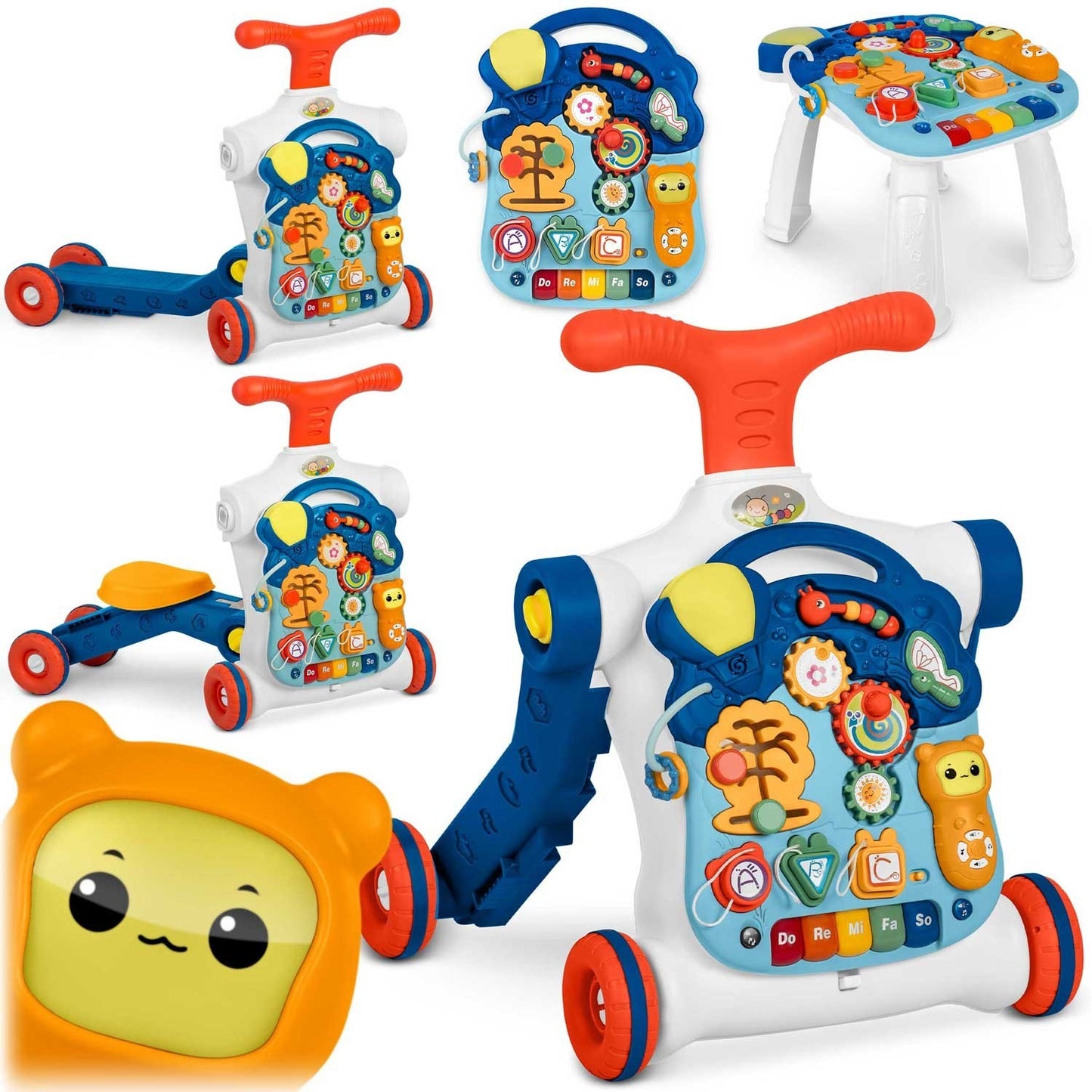 Educational activity table 4-in-1 Ricokids blue 781900