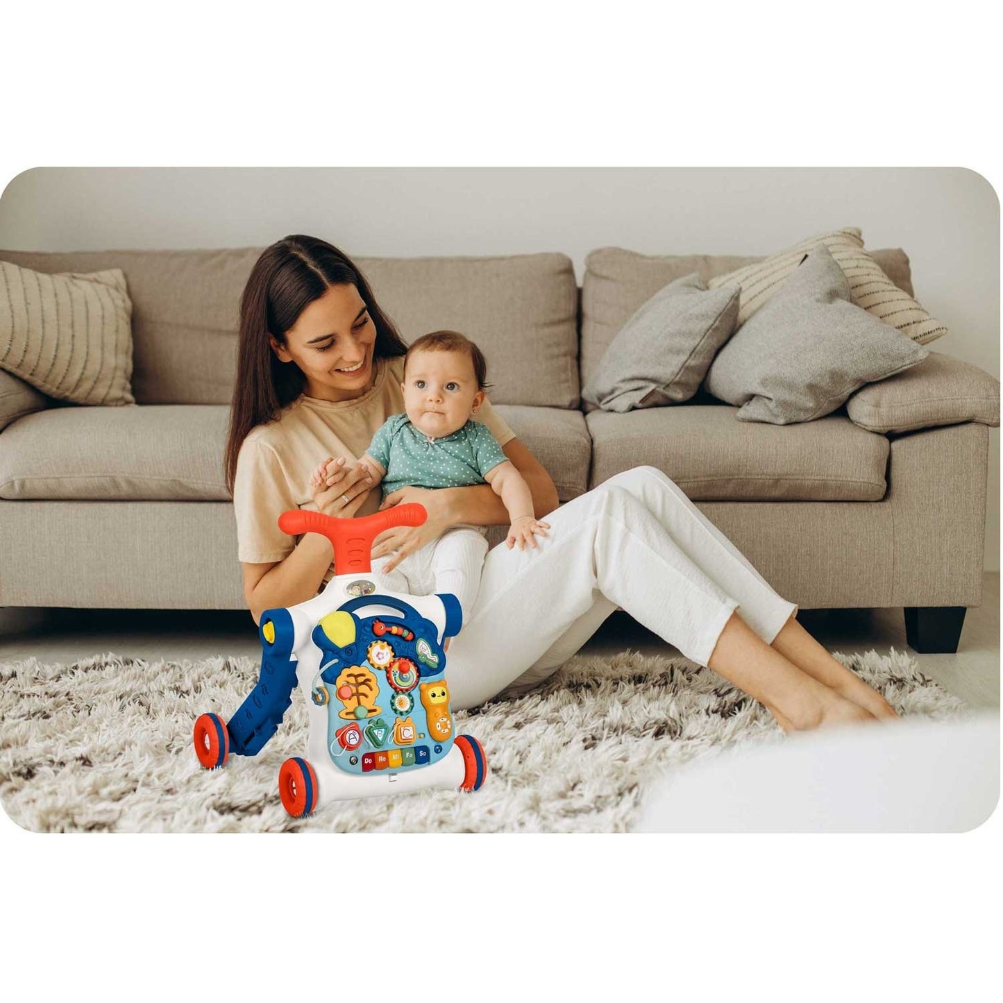 Educational activity table 4-in-1 Ricokids blue 781900
