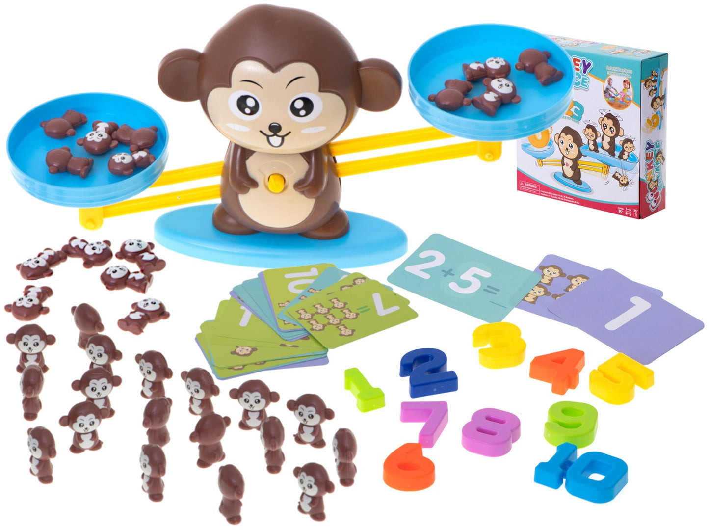 Educational balance learning to count monkey large