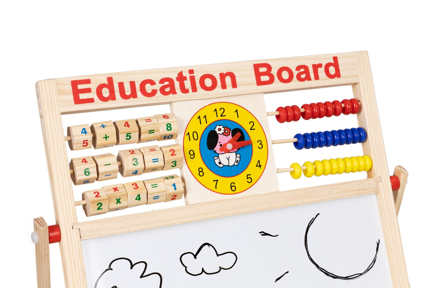 Educational board 2in1 magnetic chalk abacus