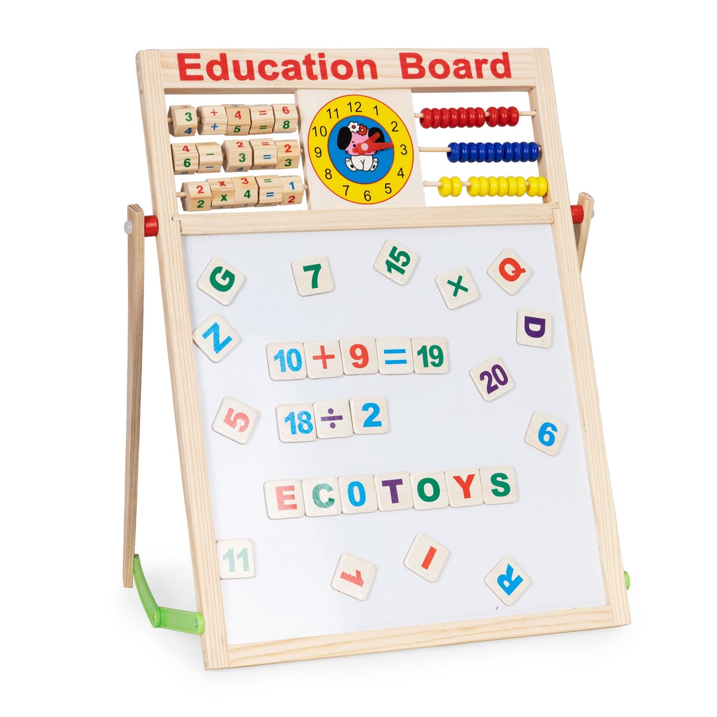 Educational board 2in1 magnetic chalk abacus