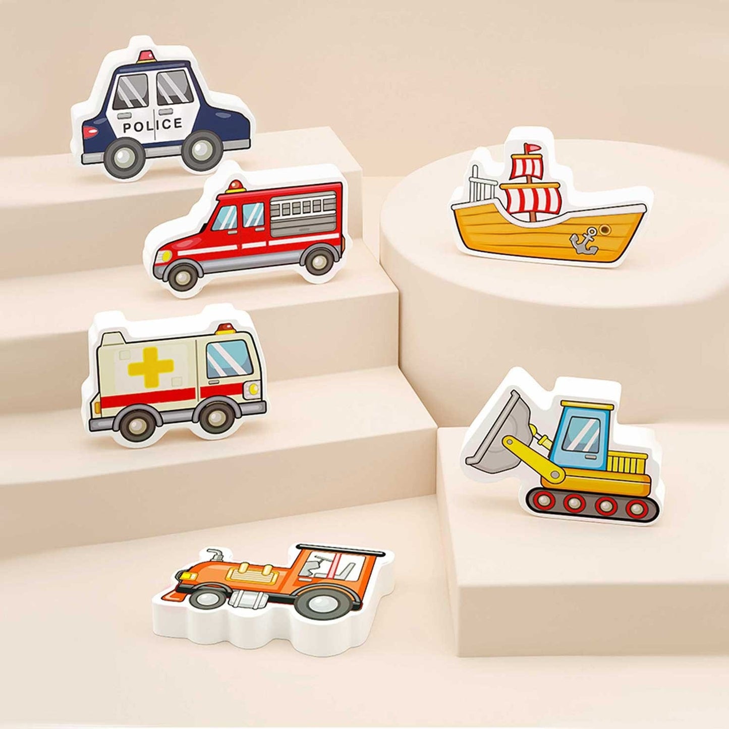 Educational board with numbers, animals and vehicles Ricokids 781400