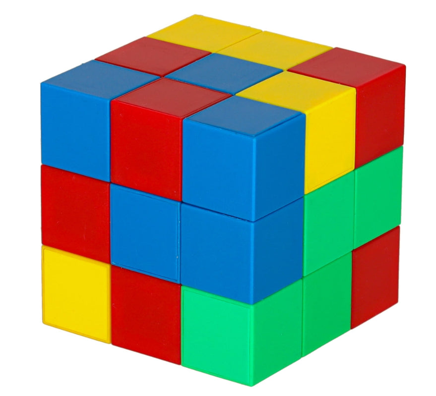 Educational cubic magnetic construction blocks 32 el.