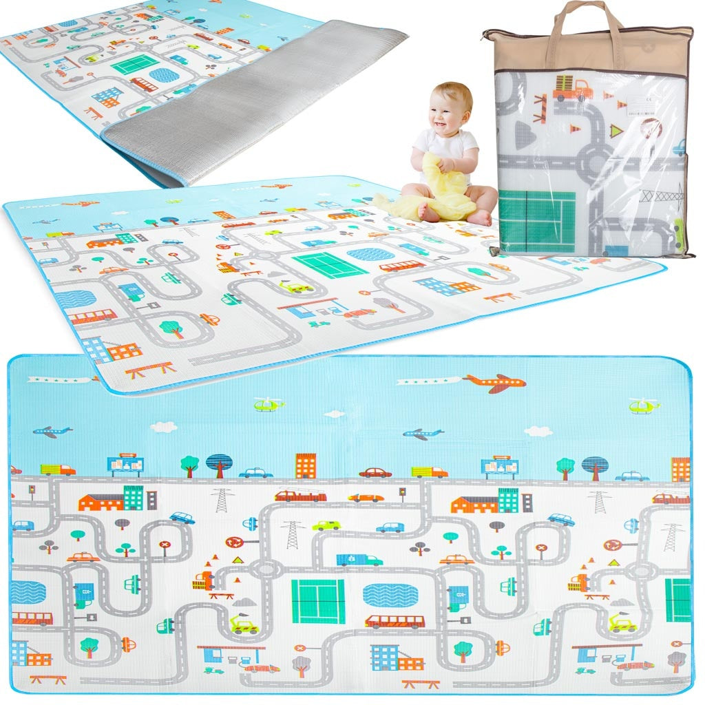 Educational foam mat for children street 180x200cm