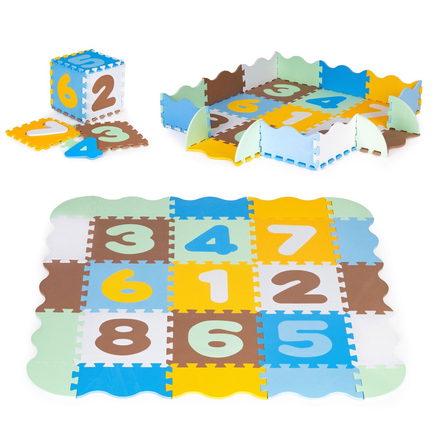 Educational foam mat puzzle playpen, underlayment for children