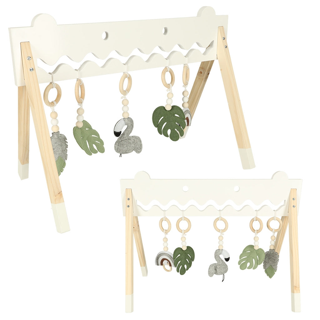Educational gymnastic stand for babies pendants