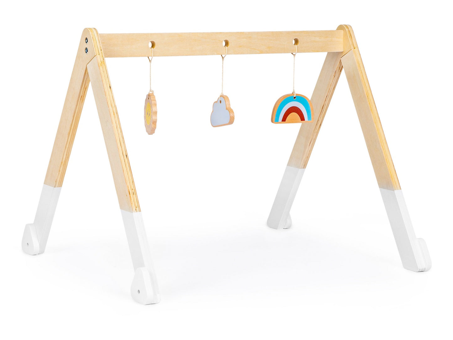 Educational gymnastic wooden stand + toys