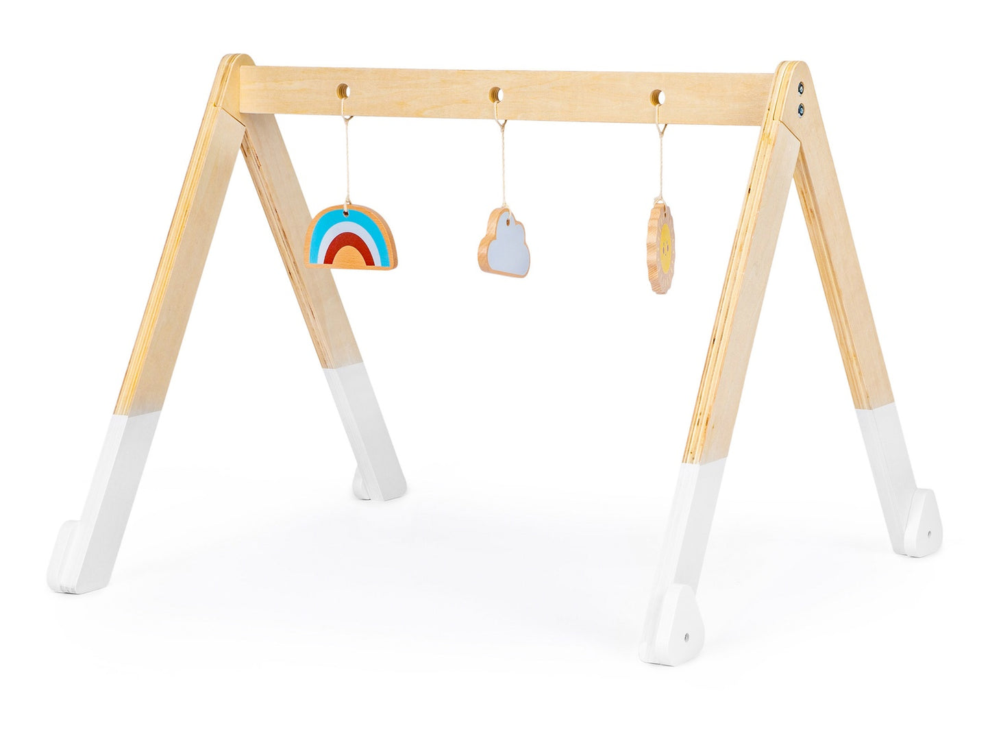 Educational gymnastic wooden stand + toys