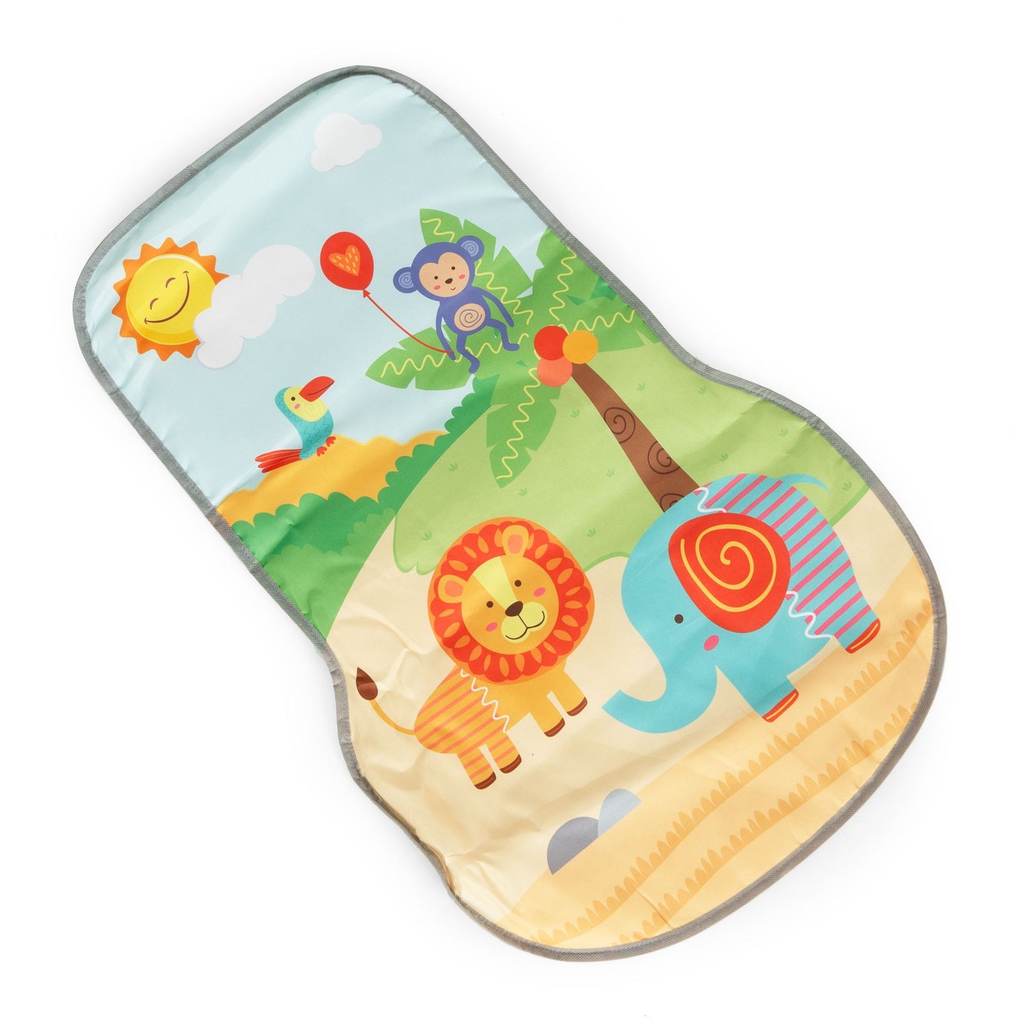 Educational mat 2in1 walker + interactive mat with piano for children 0+ blue