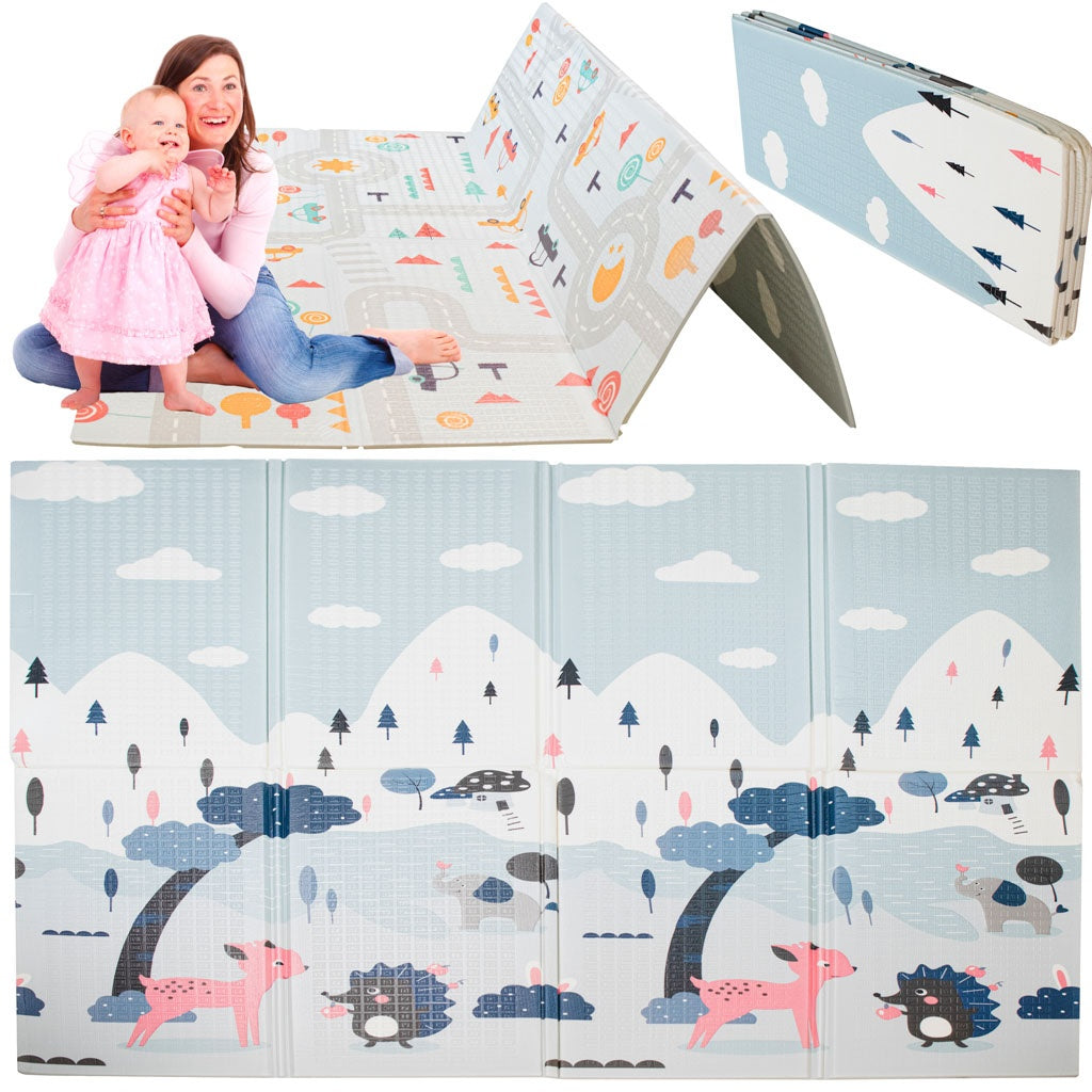 Educational mat for children street/forest 177x158x0.8cm