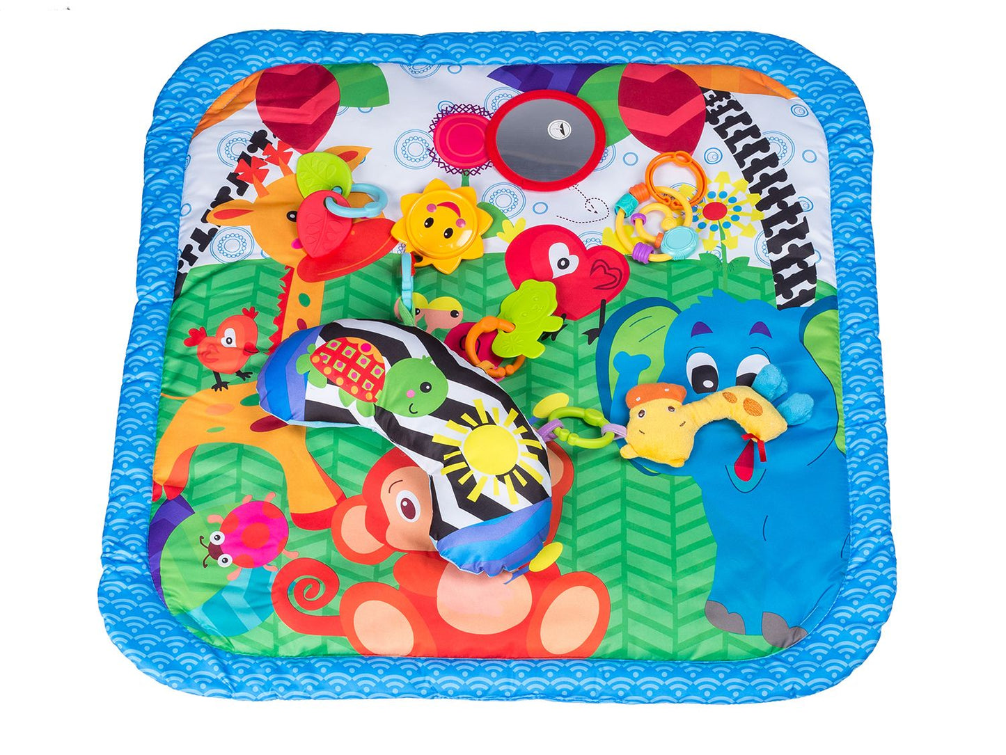 Educational mat, interactive playpen with ECOTOYS toys