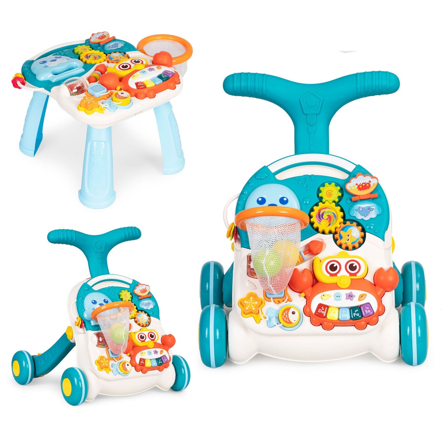 Educational pusher 2in1 educational table for children +12m