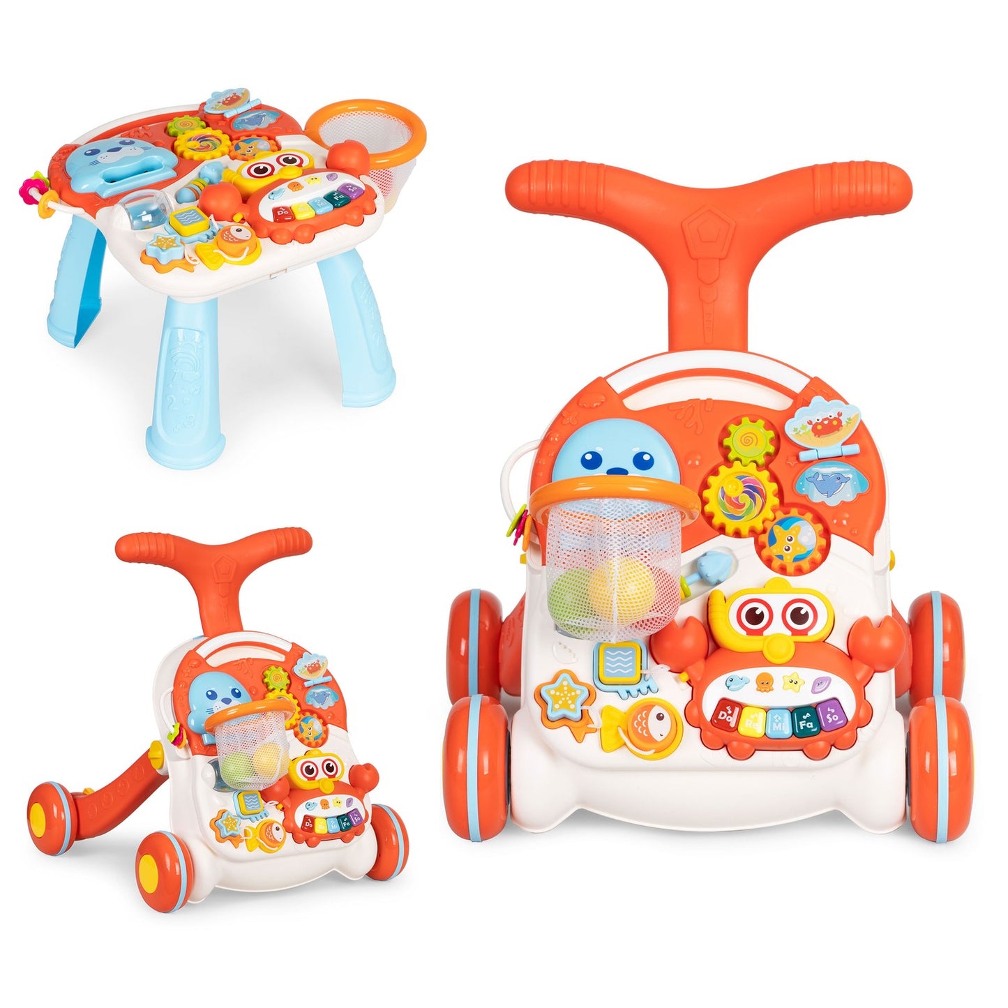 Educational pusher 2in1 educational table for children +12m