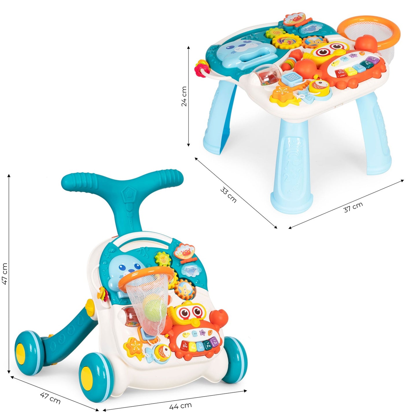Educational pusher 2in1 educational table for children +12m