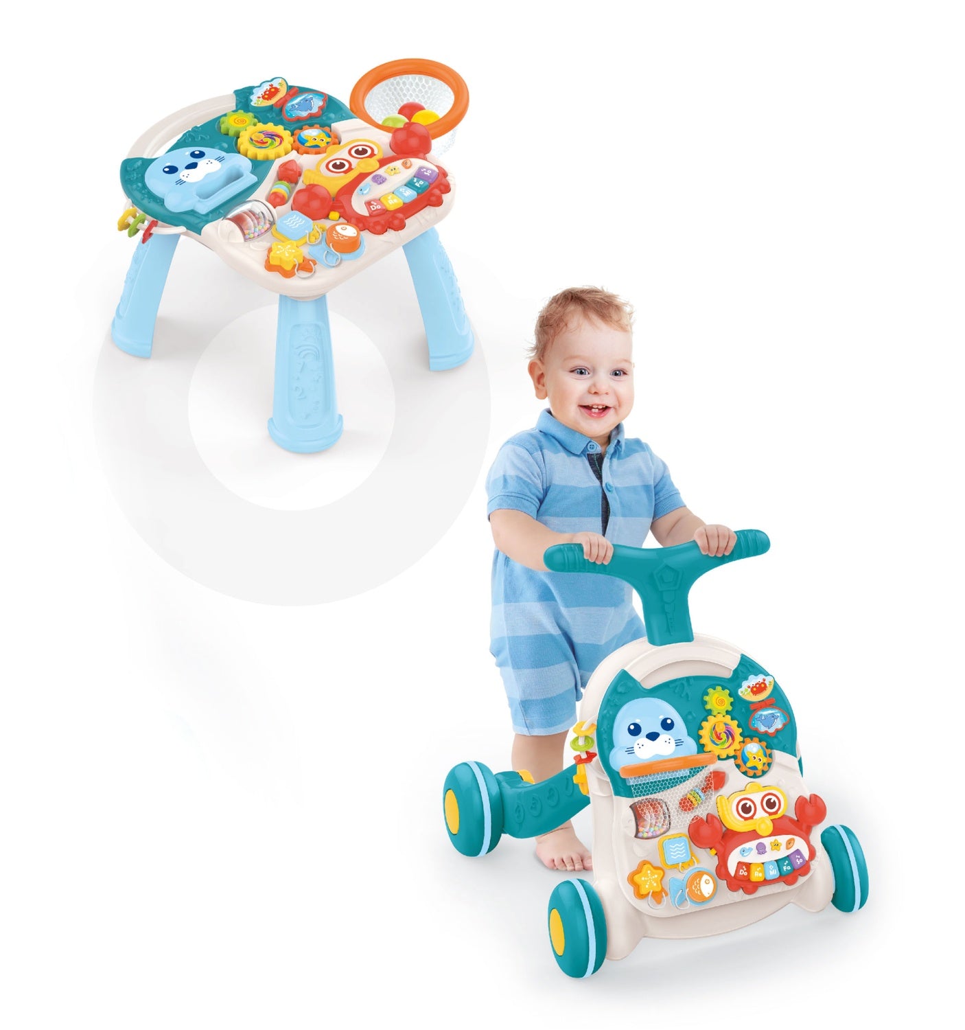 Educational pusher 2in1 educational table for children +12m
