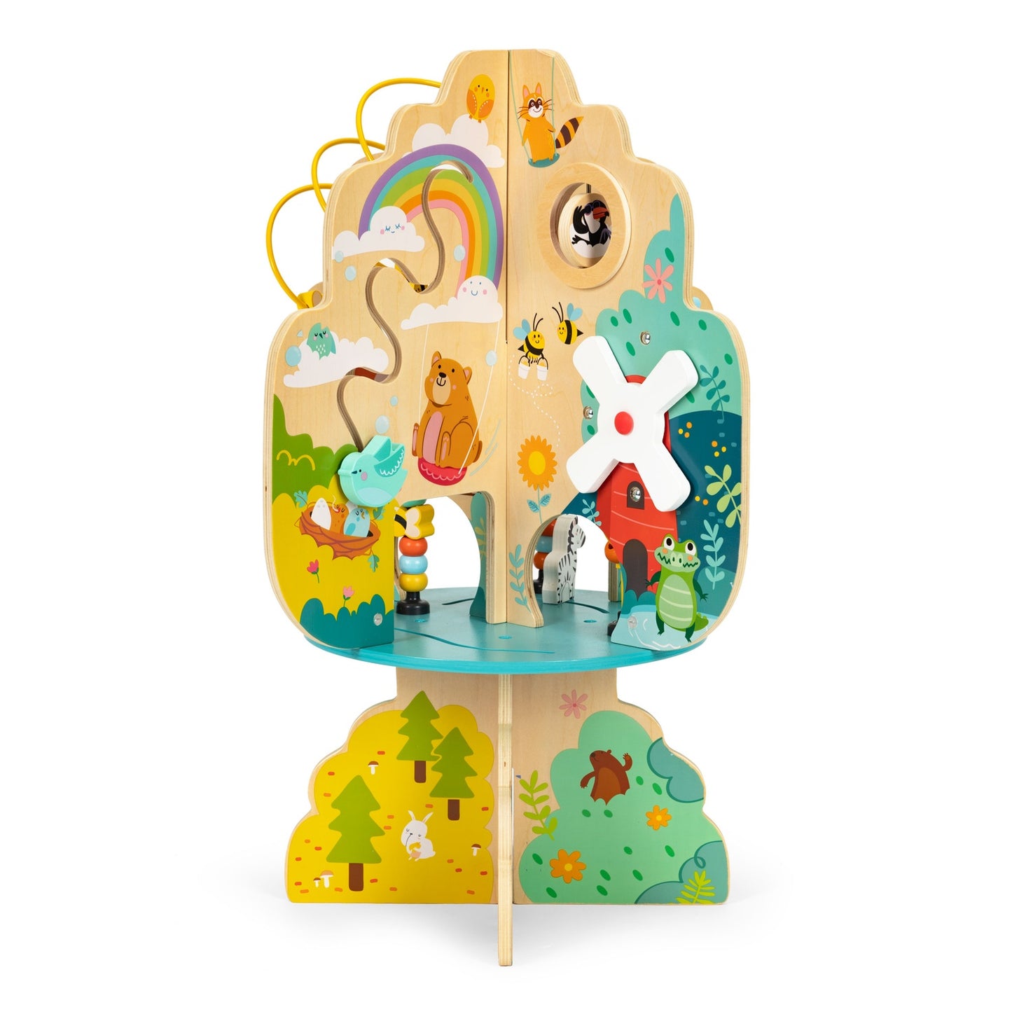 Educational toy for children, wooden tree supporting development +12m ECOTOYS